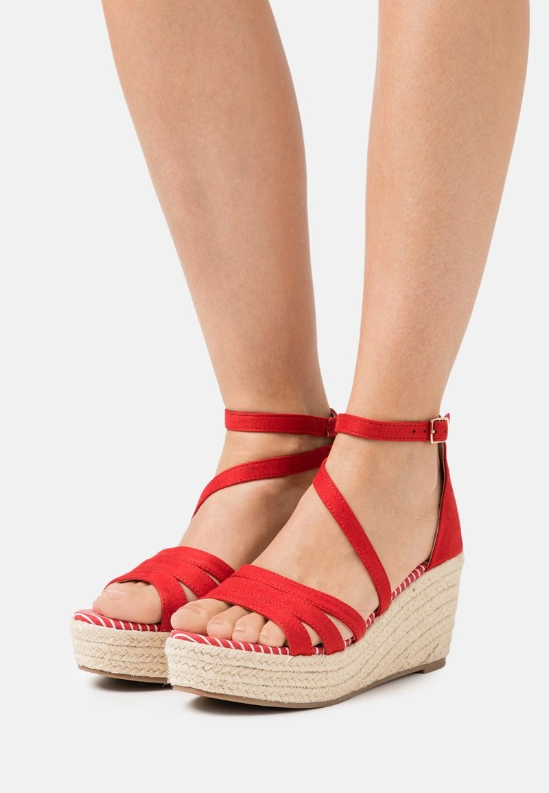 Anna Field Plateausandalette - Red 1 Anna Field Plateausandalette - Red