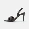 Anna Field LEATHER - High Heel Sandalette - Black