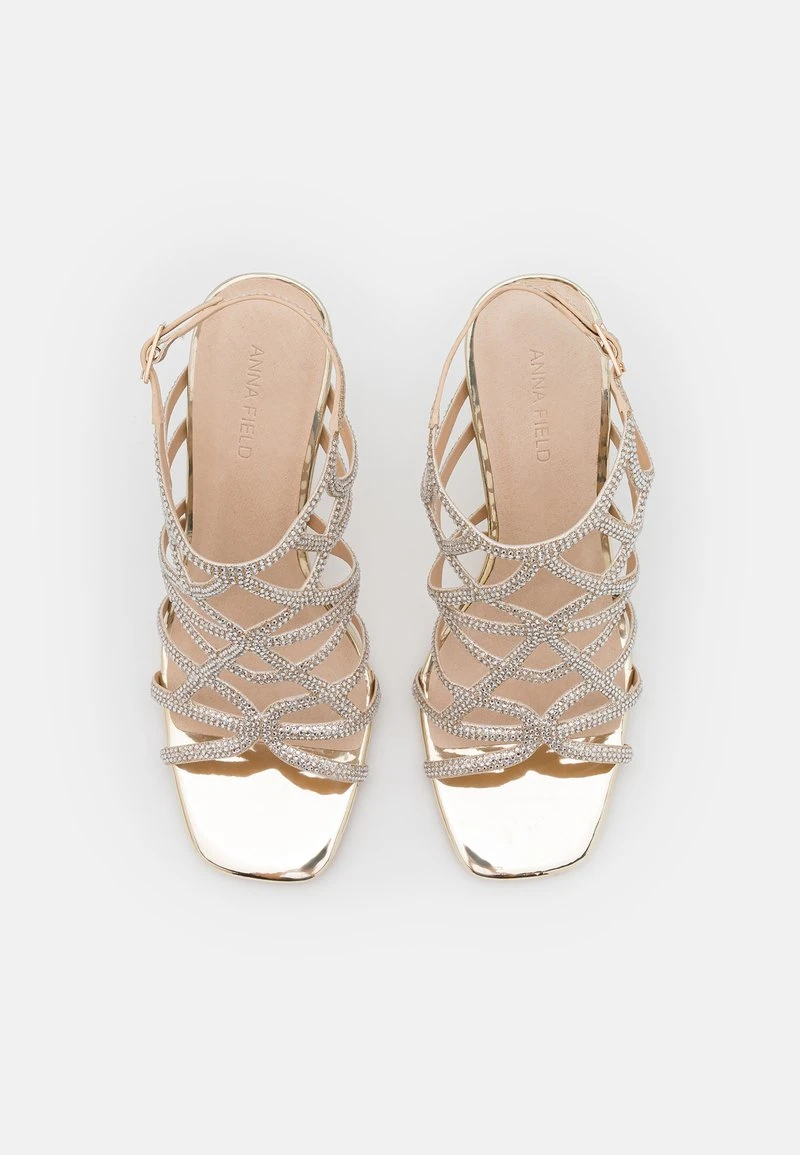 Anna Field LEATHER - High Heel Sandalette - Gold 6 Anna Field LEATHER - High Heel Sandalette - Gold – Bild 6